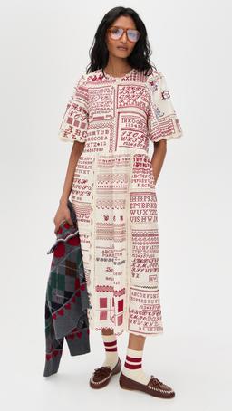 Kit Embroidered Midi Dress