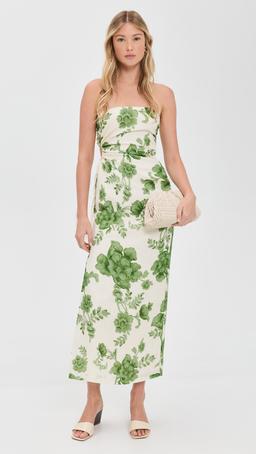 Gardella Strapless Midi Dress