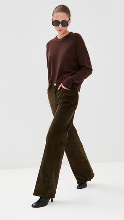 Vintage Wide Leg Corduroy Pants