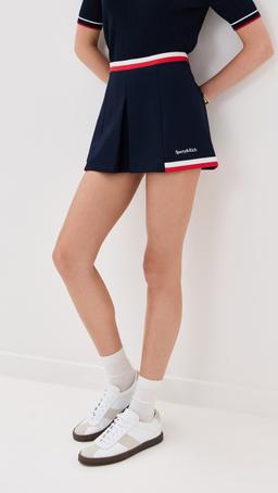 Serif Logo Mila Pleated Skirt