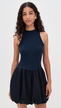 Linen Bubble Hem Dress