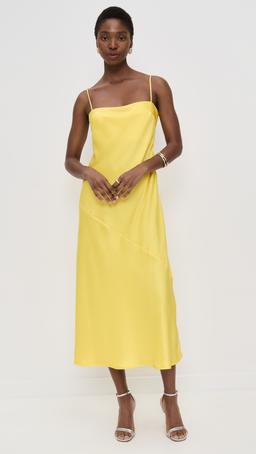 Satin Bias Cut Slip Dress