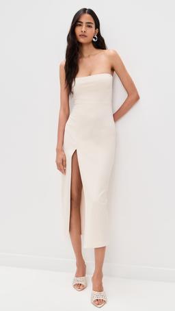 Tube Midi Slit Front Dress 36"