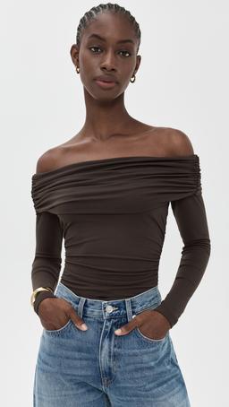 Off Shoulder Gathered Top