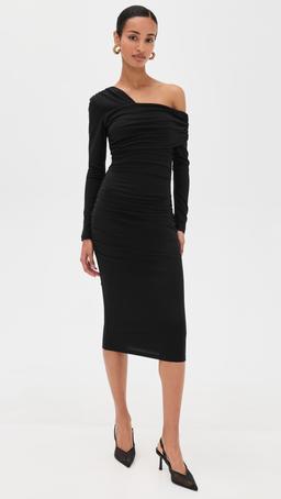 Carryover One Arm Gathered Dress