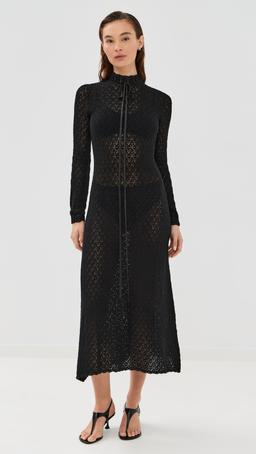 Patsy Pointelle Midi Dress