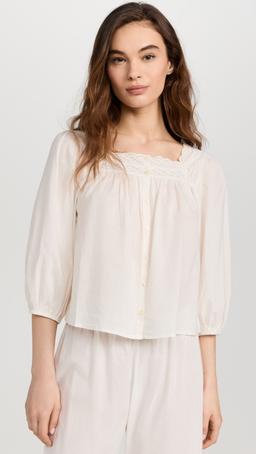 The Eyelet Button Sleep Top