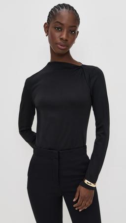 Slash Neck Twist Top