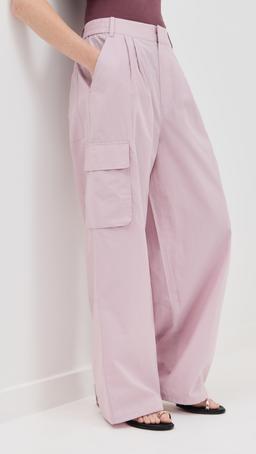 Vintage Cotton Wide Leg Pull On Cargo Pants