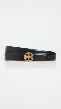 1" Miller Smooth Leather Pave Logo Belt