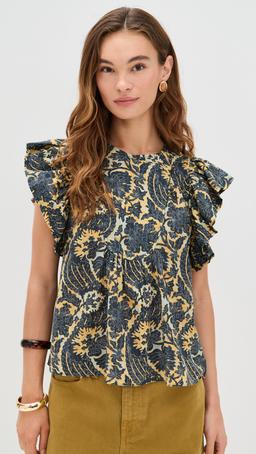 Sienna Flutter Sleeve Top