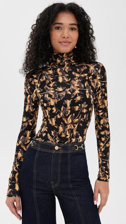 Aurelia Jersey Long Sleeve Turtleneck Top