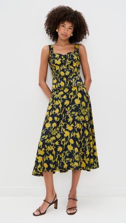 Vivi Sweetheart Neckline Midi Dress