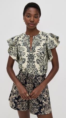 Severine Flutter Sleeve Top