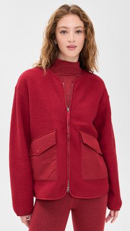Marina Collarless Fleece Jacket