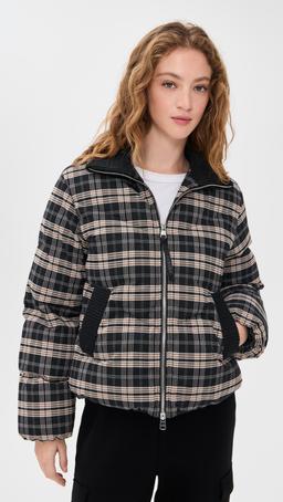 Bryony Short Puffer Flannel Jacket