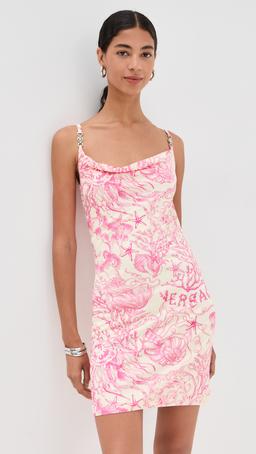 Underwater Barocco Jersey Dress