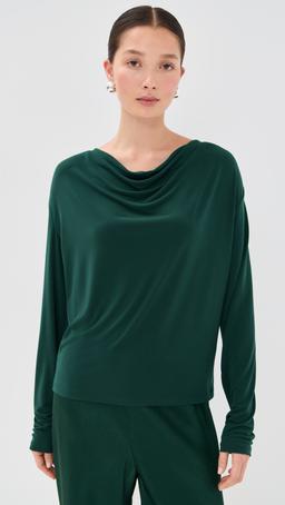 Long Sleeve Cowl Neck Shirt