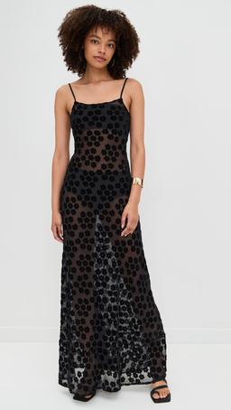 Iris Bias Cut Maxi Dress