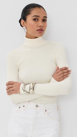 Matte Turtleneck Top