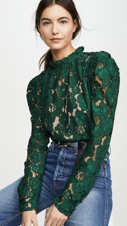 Emma Puff Sleeve Lace Top