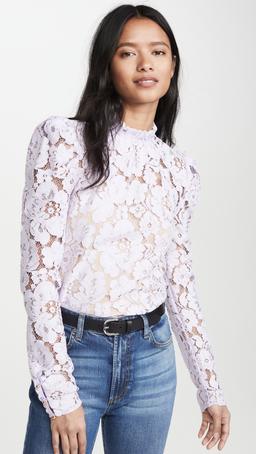 Emma Puff Sleeve Lace Top