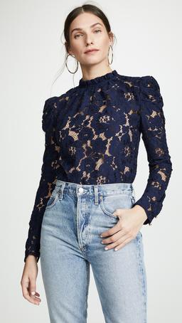 Emma Puff Sleeve Lace Top