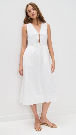 Sandy Eyelet Midi Dress