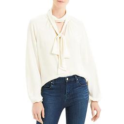 Theory womens Scarf Top Shirt, Ivory, Medium US