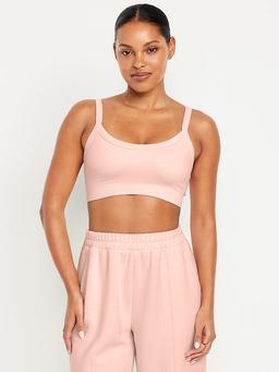 Light Support Fluid Seamless Ribbed Sports Bra