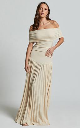 Lioness - Field Of Dreams Maxi Dress in Oatmeal
