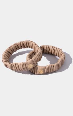 The Basic Band - Luxe Sleeve Garters in Beige