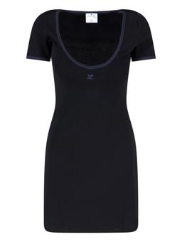 Courrèges Logo Mini Dress