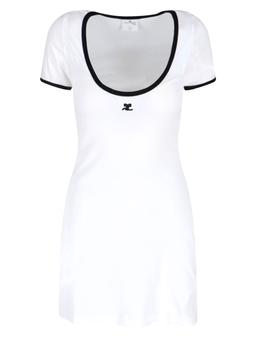 Courrèges Logo Mini Dress