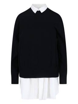 Sacai Knitted And Cotton Dress