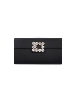 Roger Vivier 'Efflorescence' Satin Clutch Bag
