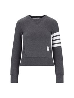 Thom Browne '4-Bar' Crew Neck Sweatshirt