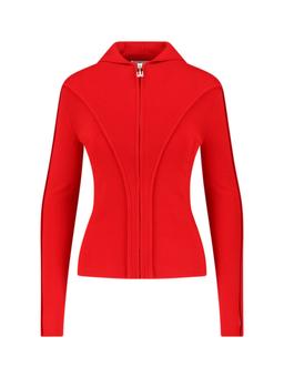 Victoria Beckham Logo Zip Sweatshirt