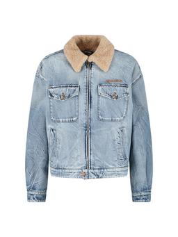 miu miu Logo Denim Jacket
