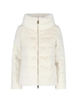 HERNO Faux Fur Down Jacket