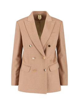 Max Mara Double-Breasted Camel Blazer
