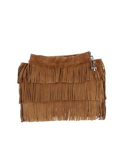 Tory Burch 'Fleming Suede Fringe' Hobo Bag