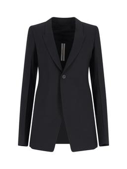 Rick Owens Single-Breasted Wool Blazer