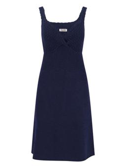 miu miu Virgin Wool Midi Dress