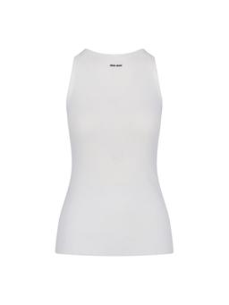 miu miu Cotton Knit Tank Top