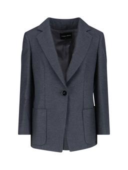 Giorgio Armani Single-Breasted Silk Blazer