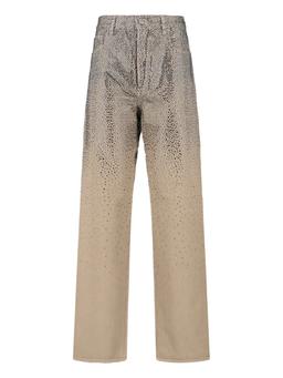 Golden Goose Straight Jeans With Rhinestones