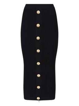 Balmain Knit Midi Skirt