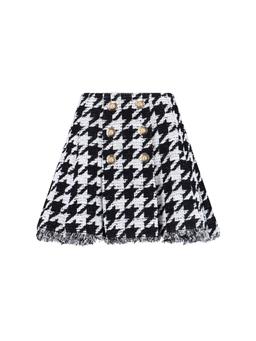 Balmain Houndstooth Mini Skirt