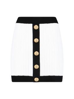 Balmain Viscose Blend Mini Skirt